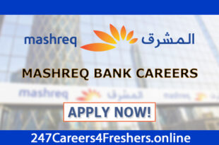 Mashreq Bank Careers